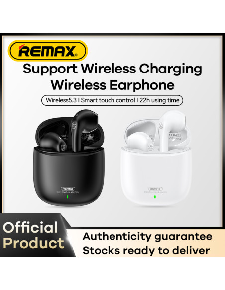 REMAX CozyBuds W5 Belaidės ausinės su įkrovimo dėklu muzikai ir skambučiams