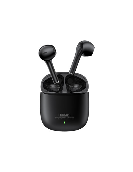 REMAX Geek Series Stereo Earbuds with Wireless Charging Case for Music & Call CozyBuds W5 BLACK