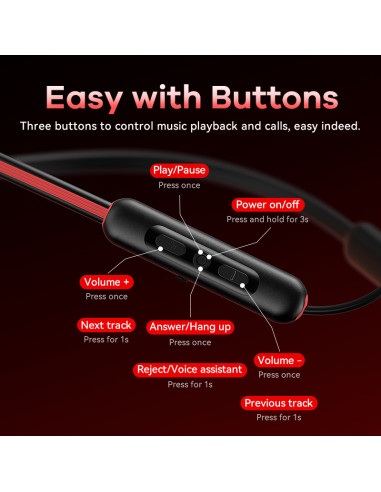 REMAX ENC Wireless Neckband Sports Earphones...