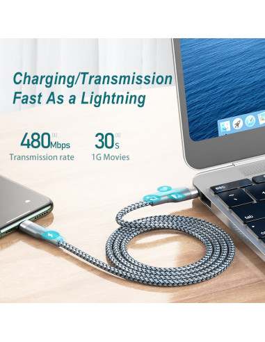 REMAX Fast Charging Data Cable RC-009 (type C-...