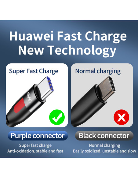 REMAX Lesu serijos PD 65W greito įkrovimo duomenų kabelis RC-195, Type C į Type C