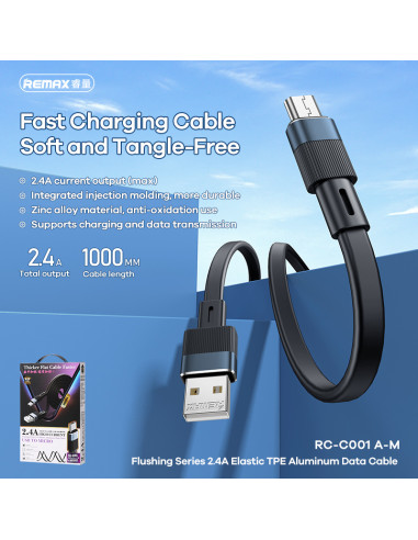 REMAX Flushing Series 2.4A Elastic Aluminum...