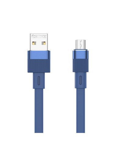REMAX Charging & Data Cable 2.4A Elastic Aluminum USB-A to Micro USB 1m RC-C001 — view 2