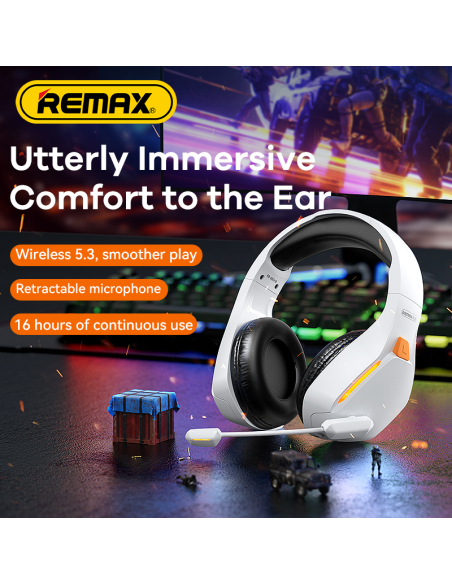 REMAX Wireless Gaming Headphones Bluetooth 5.3 RB-680HB Kinyin — view 9