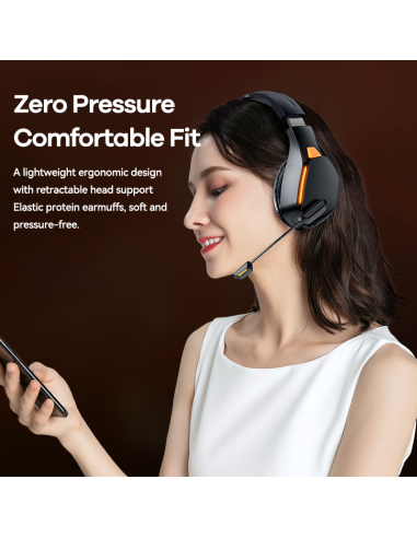 REMAX Wireless Gaming Headphones Bluetooth 5.3 RB-680HB Kinyin — view 7