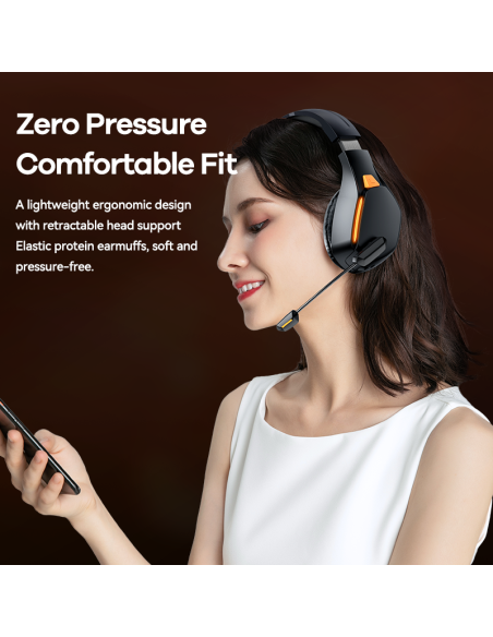 REMAX Wireless Gaming Headphones Bluetooth 5.3 RB-680HB Kinyin — view 7