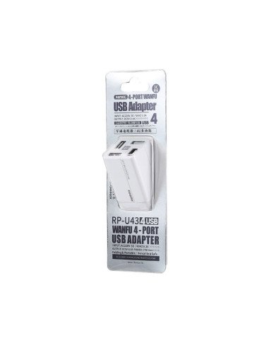 REMAX Wall Charger 3.4A 4×USB RP-U43, White — view 4