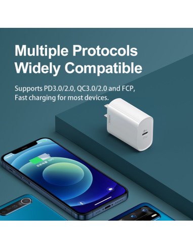 REMAX Fast Wall Charger 20W PD USB-C RP-U70 — view 3