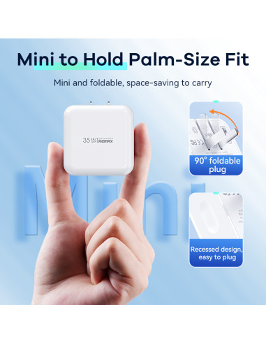 REMAX Fiyeo serijos 35W PD+QC GaN greitasis...