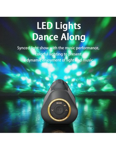 REMAX MONSTER Portable Wireless Speaker 15600mAh with NFC and LED Lights RB-H30 — view 4