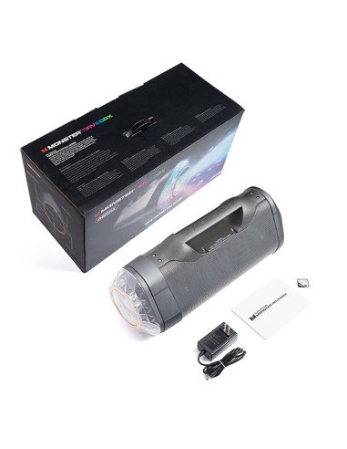 Nešiojamas belaidis garsiakalbis REMAX MONSTER RB-H30 15600mAh su NFC ir LED šviesomis — vaizdas 2