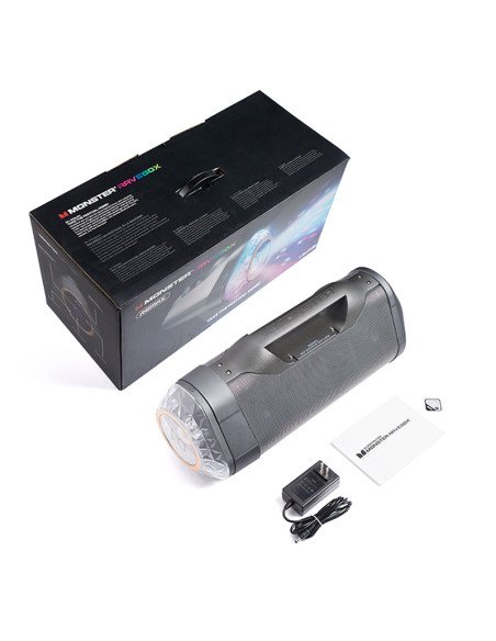 Nešiojamas belaidis garsiakalbis REMAX MONSTER RB-H30 15600mAh su NFC ir LED šviesomis — vaizdas 2