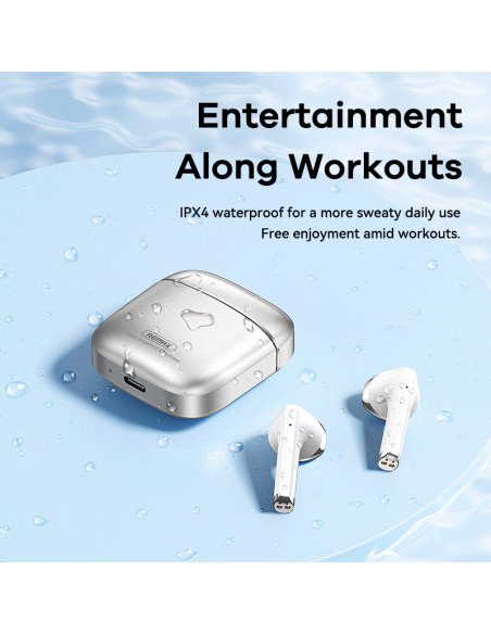Belaidės TWS ausinės REMAX AlloyBuds 1 Bluetooth 5.3 ENC IPX4 — vaizdas 8