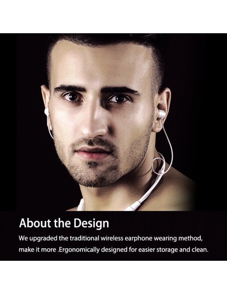 REMAX Wireless Neckband Bluetooth Earphones RB-S6, Black — view 7