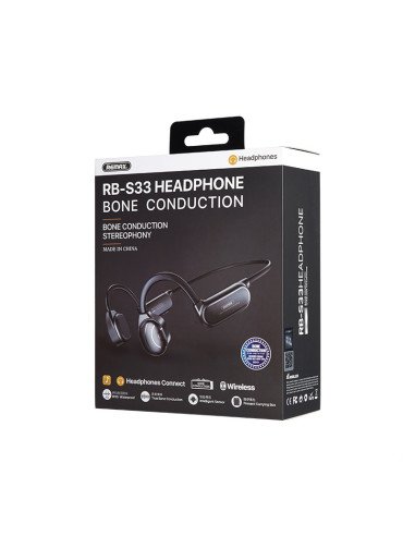 REMAX Bone Conduction Wireless Headphones RB-S33, Black — view 8