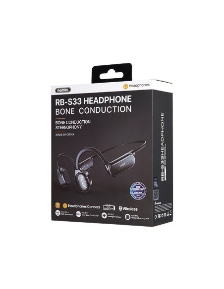 REMAX Bone Conduction Wireless Headphones RB-S33, Black — view 8