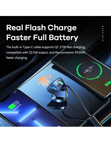 REMAX 20W+22.5W Cabled Fast Charging Car Phone...