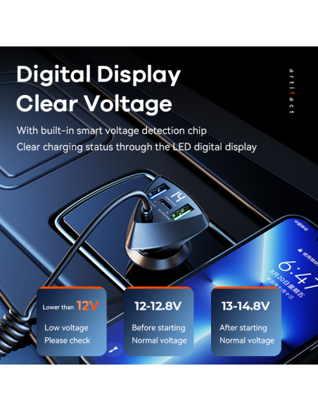 REMAX 20W+22.5W Cabled Fast Charging Car Phone Charger RCC328