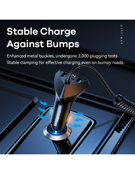 REMAX 20W+22.5W Cabled Fast Charging Car Phone Charger RCC328