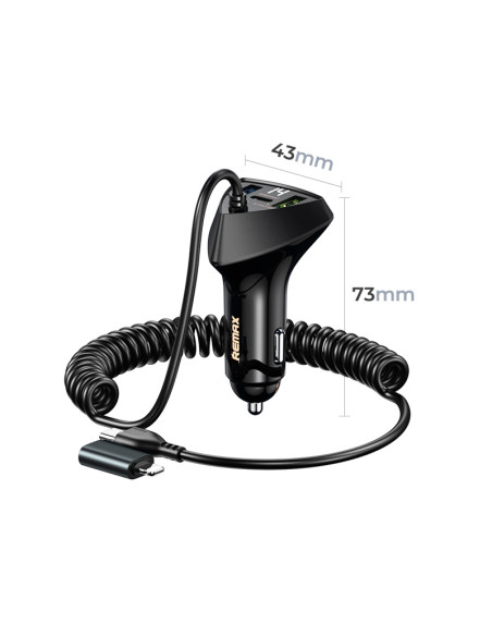 REMAX 20W+22.5W Cabled Fast Charging Car Phone Charger RCC328