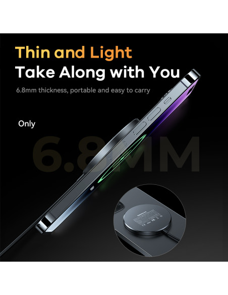 REMAX Walking Series 15W Cyberpunk magnetinis belaidis greitasis įkroviklis RP-W66