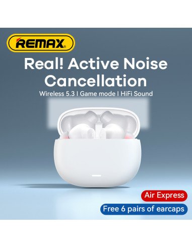 Belaidės TWS ausinės REMAX CozyPods W7N su ANC+ENC Bluetooth 5.3 — vaizdas 7