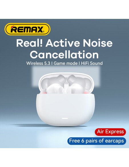 REMAX TWS Wireless Earbuds with ANC+ENC Bluetooth 5.3 CozyPods W7N — view 7