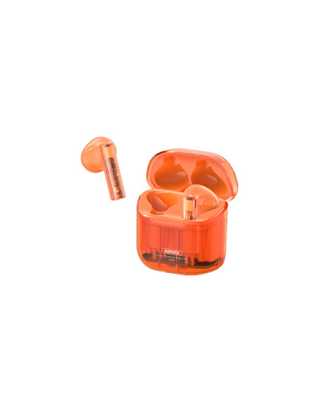REMAX  Aurora Series Clear True Wireless Earbuds for Music & Call CozyBuds 6C ORANGE