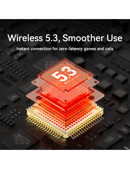 REMAX Aurora serijos skaidrios belaidės ausinės muzikai ir skambučiams CozyBuds 6C