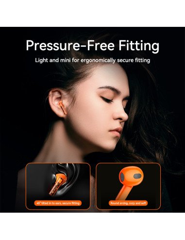 REMAX TWS Wireless Earbuds Bluetooth 5.3 ENC IPX4 CozyBuds 6C Clear — view 10