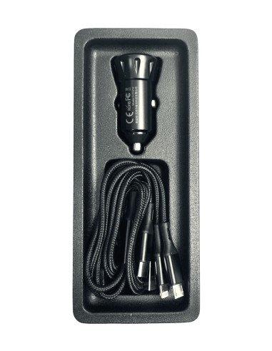 REMAX Car Charger Set 2.4A 2×USB with 3-in-1 Cable RCC236 — view 2