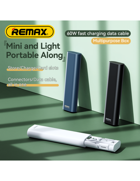 REMAX 60W greitojo įkrovimo kabelio rinkinys futliare RC-C011