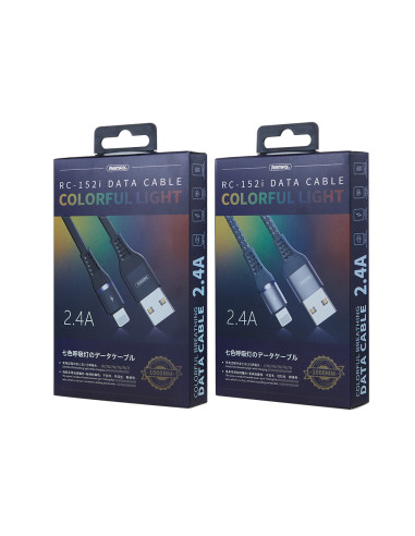 REMAX Colorful Light 2.4A duomenų perdavimo...