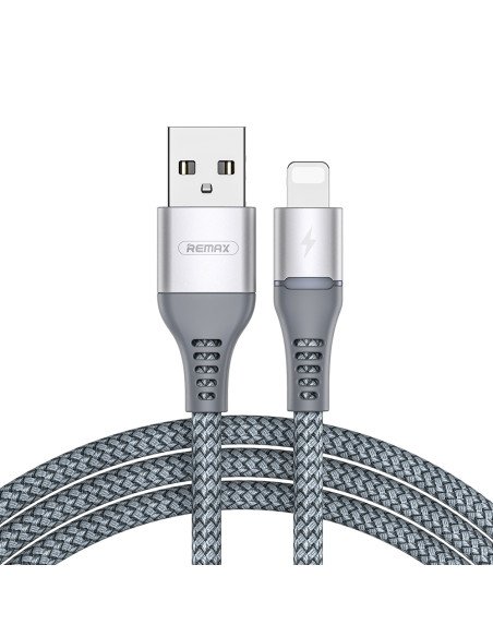 REMAX Colorful Light 2.4A Data Cable RC-152i (USB-Lightning) GREY