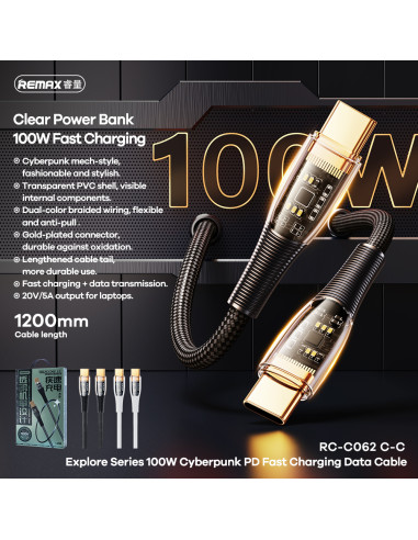 Remax Explore Series 100W Cyberpunk PD greitojo...
