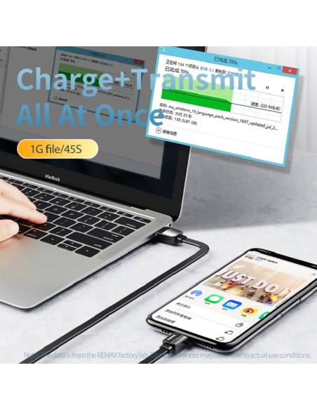 REMAX  Platinum Pro Series 2.4A  Data Cable  RC-154i (USB - iPhone)