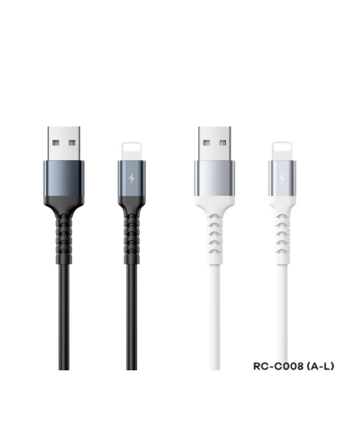 REMAX Kayla II Series 2.4A Elastic TPE Aluminum Data Cable  RC-C008 A-L (USB - Lightning)