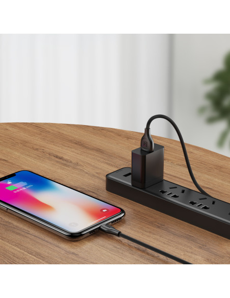 REMAX Lesu Pro serijos 2.1A duomenų perdavimo kabelis RC-160i  (USB- iPhone)