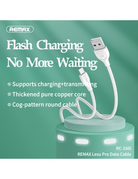 REMAX Data Cable 2.1A USB-A to Micro USB 1m RC-160m