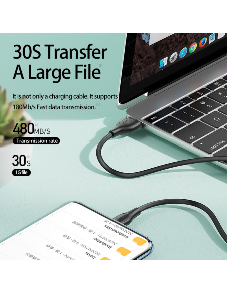 REMAX Lesu Pro serijos 2.1A duomenų perdavimo kabelis RC-160m (USB-Micro)