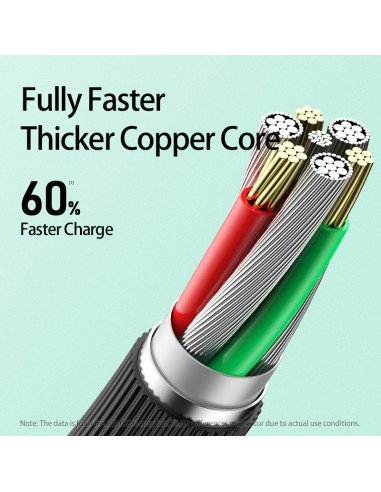 REMAX Data Cable 2.1A USB-A to Micro USB 1m...