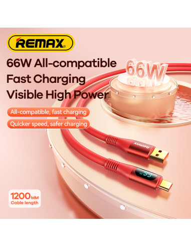 REMAX RC-C030 66W Elastic Data Cable with...