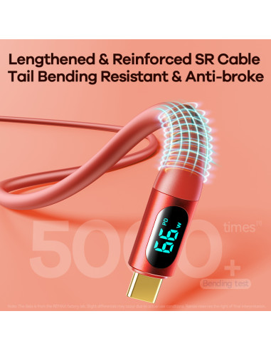 REMAX RC-C030 66W Elastic Data Cable with...