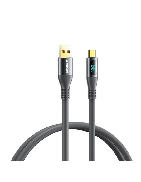 REMAX Zisee serijos 66W elastinis duomenų perdavimo kabelis su skaitmeniniu ekranu RC-C030  (USB - Type C)