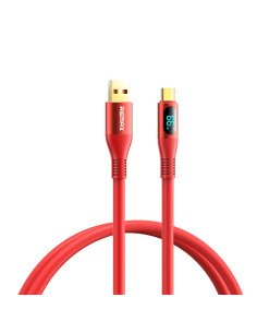 Greito įkrovimo kabelis REMAX RC-C030 66W su skaitmeniniu ekranu USB-A į USB-C 2