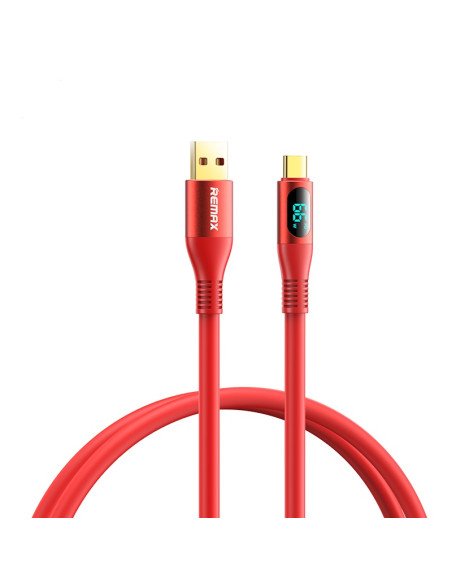Greito įkrovimo kabelis REMAX RC-C030 66W su skaitmeniniu ekranu USB-A į USB-C