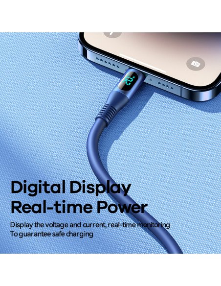 REMAX Fast Charging Cable 20W PD with Digital Display USB-C to Lightning RC-C031