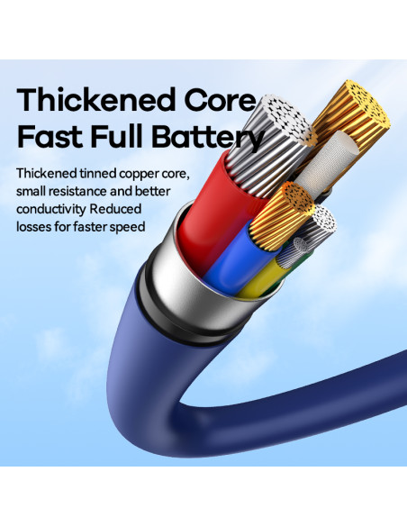 REMAX Zisee serijos 20W elastinis duomenų perdavimo kabelis su skaitmeniniu ekranu RC-C031 (Type C - iPhone)