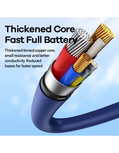 Greito įkrovimo kabelis REMAX RC-C031 20W PD su skaitmeniniu ekranu USB-C į Lightning