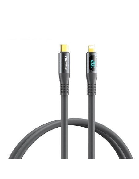 Greito įkrovimo kabelis REMAX RC-C031 20W PD su skaitmeniniu ekranu USB-C į Lightning — vaizdas 4